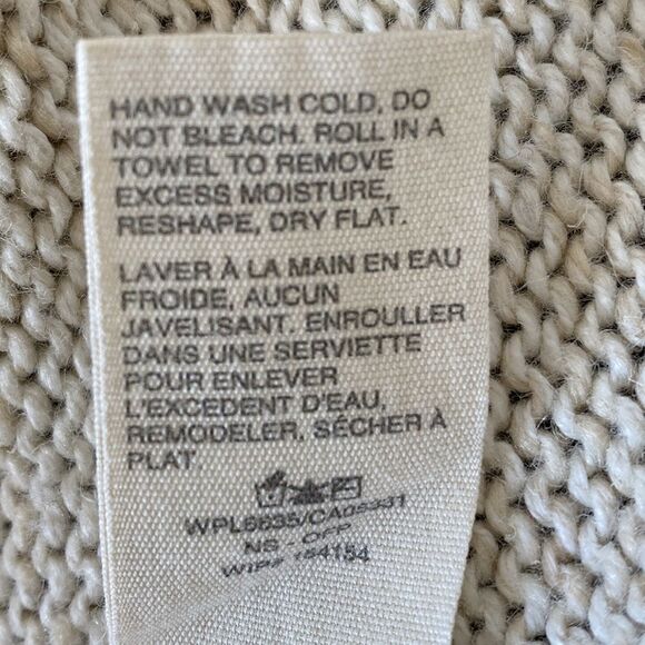 Woolrich Women’s 1/4 Zip Cream Cowl Neck Sweater L breathable Gorpcore Coastal - Picture 8 of 11